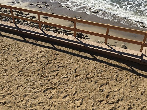 Beach front area