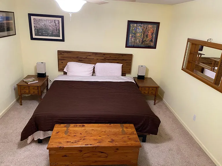 2nd Master Suite with views of Mt Konocti and attached bathroom with a spa and shower