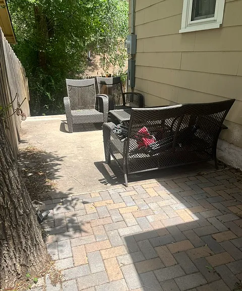 patio by front door