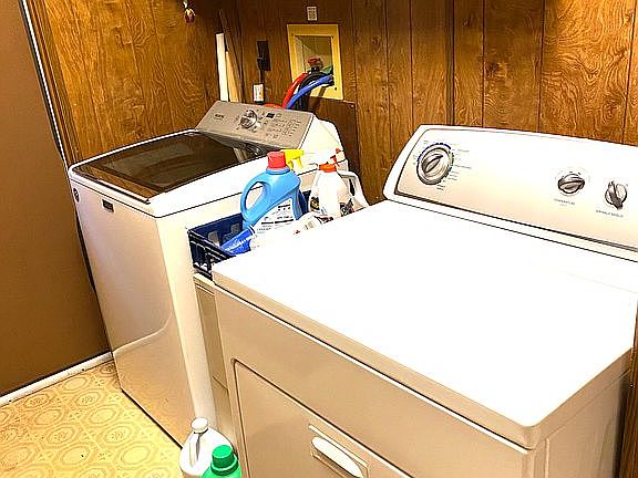 Laundry room with pantry