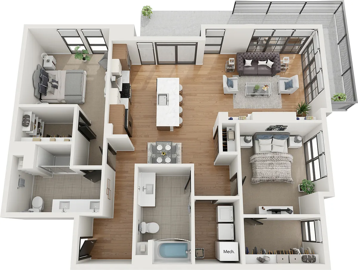 Floor plan B8