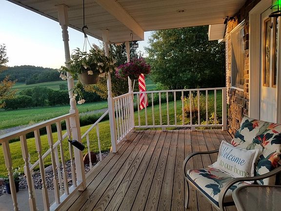 Gracious country-style from porch
