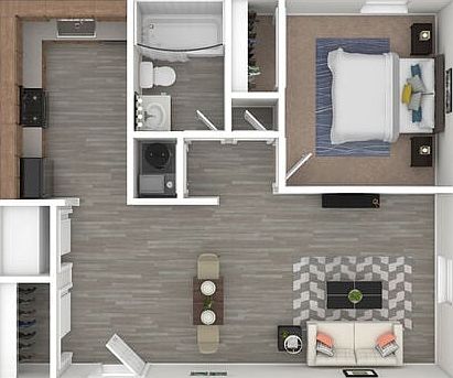 Clear Stone Place - One-Bedroom Floorplan Clear Stone Place - One-Bedroom Floorplan
