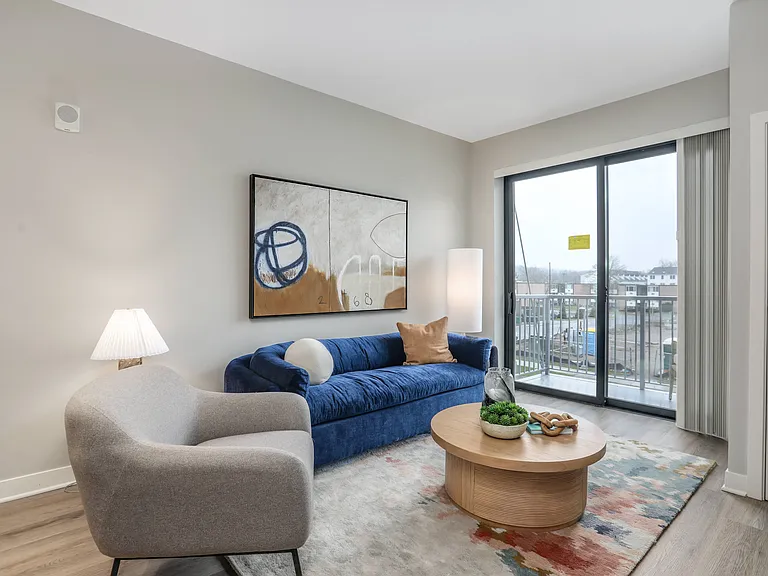 Phase II (1100 Broadway) Model Living Room