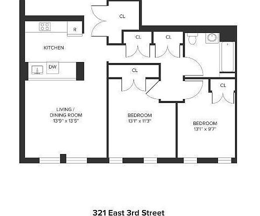 2nd image of 321 E 3rd St APT 2A