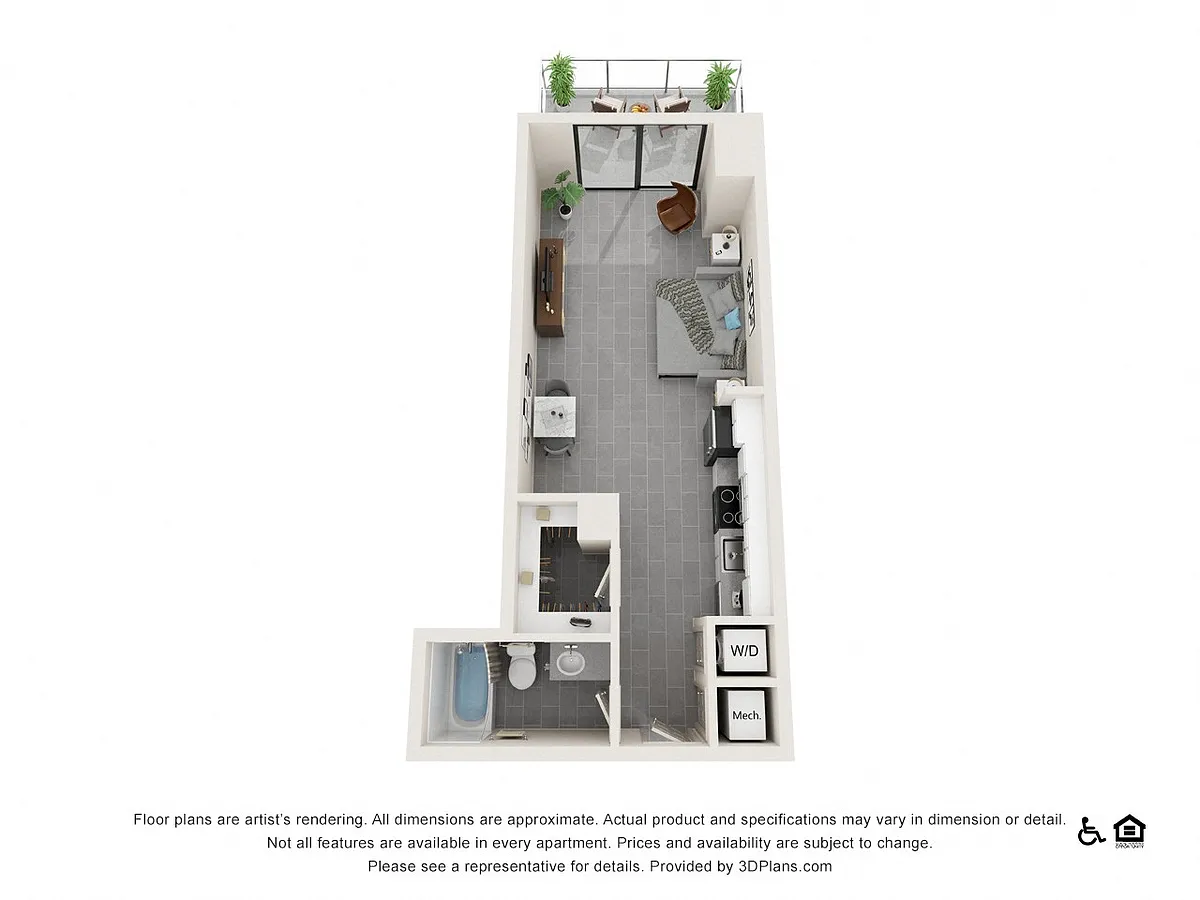Floor plan Studio A