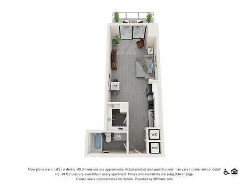 Floor plan Studio A