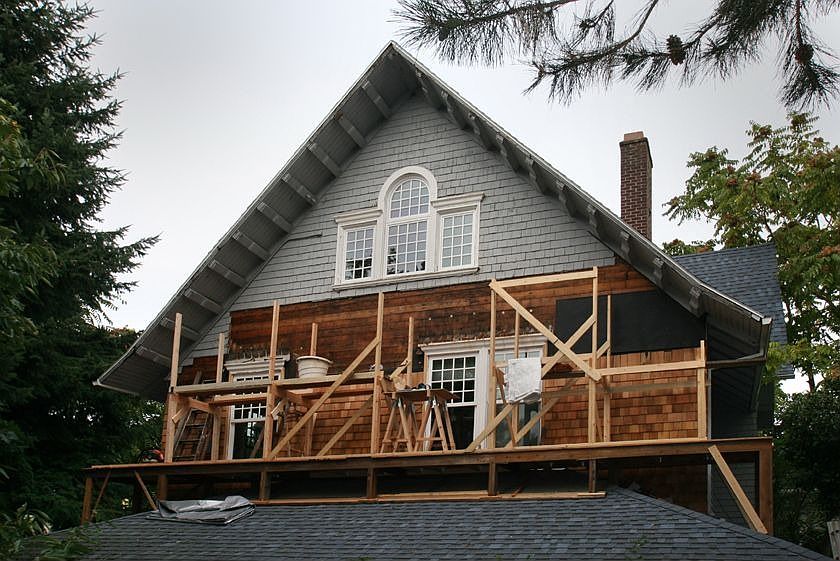 During re-shingling