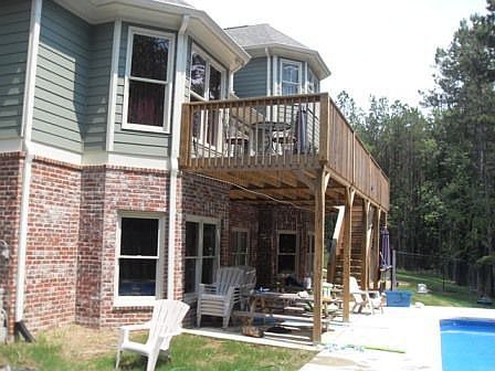 back deck and patio