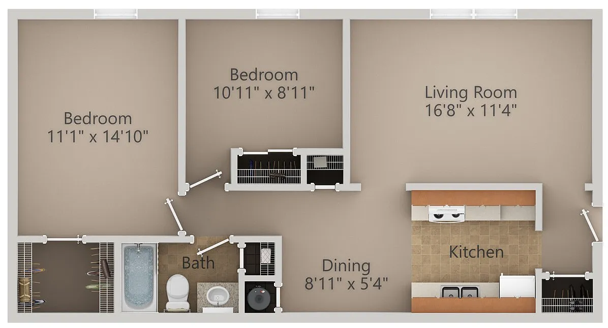 Floor plan 2 Bedroom