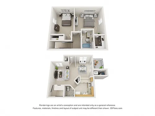 Floor plan 2 bed E Royal Oaks