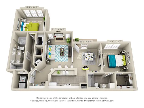 Floor plan Bladen Springs - RENOVATED