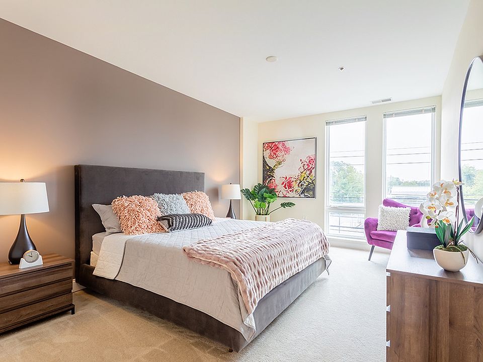 Model apartment bedroom