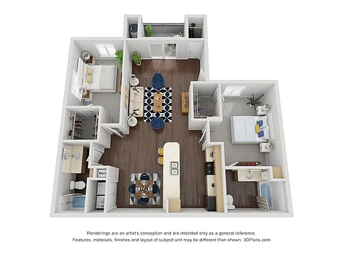 Floor plan 2X2B
