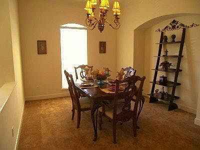 View of Dining room furnished