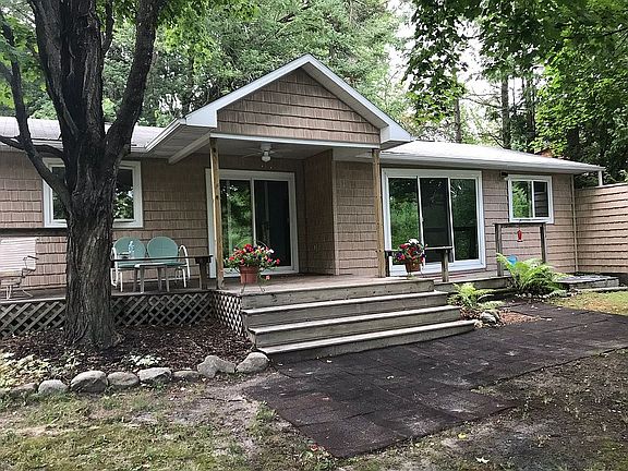 Covered porch view of river