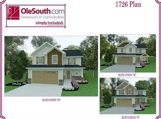 1726 Elevation DEF Plan, Woodruff Cove, Murfreesboro, TN 37128