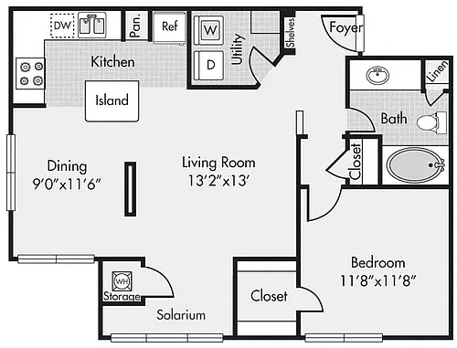 Floor plan A4S-Renovated
