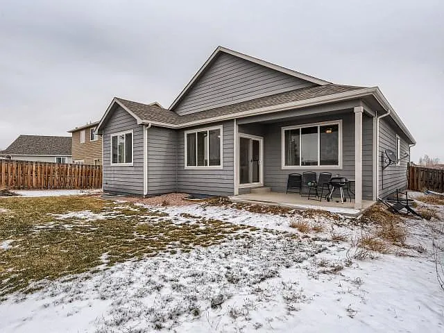 With a covered patio!