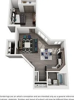 Cooper George - Sprague - 1 Beds - 1 Baths - 575 Sq. ft.