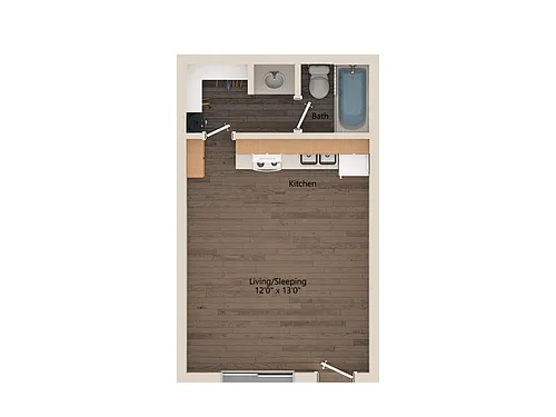 Floor plan Studio
