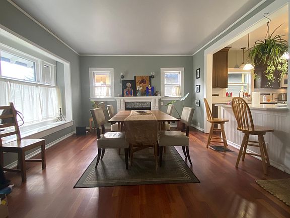 Dining room opens to kitchen