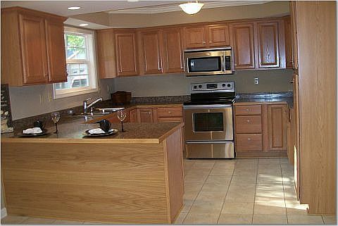 Remodeled kitchen with SS appliances