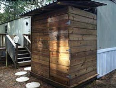 Large outdoor shower