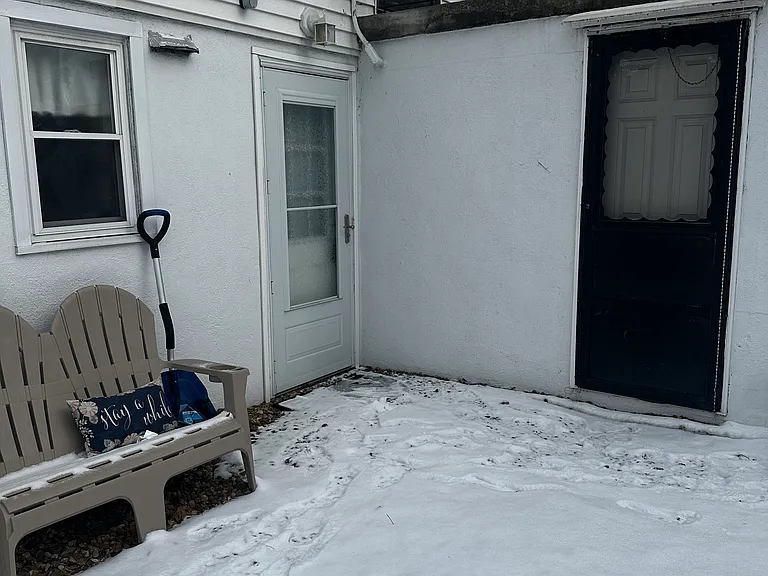 Side door to the apt.