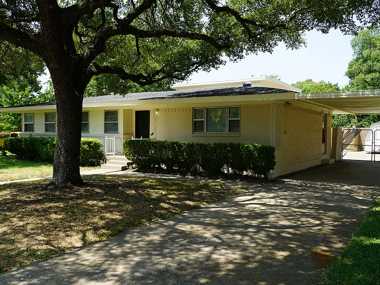 Front view and Car port
