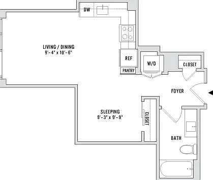 S2 - 516 Sq. Ft. - Residences 414-3914 S2 - 516 Sq. Ft. - Residences 414-3914