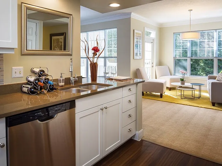 Kitchen and Living Room