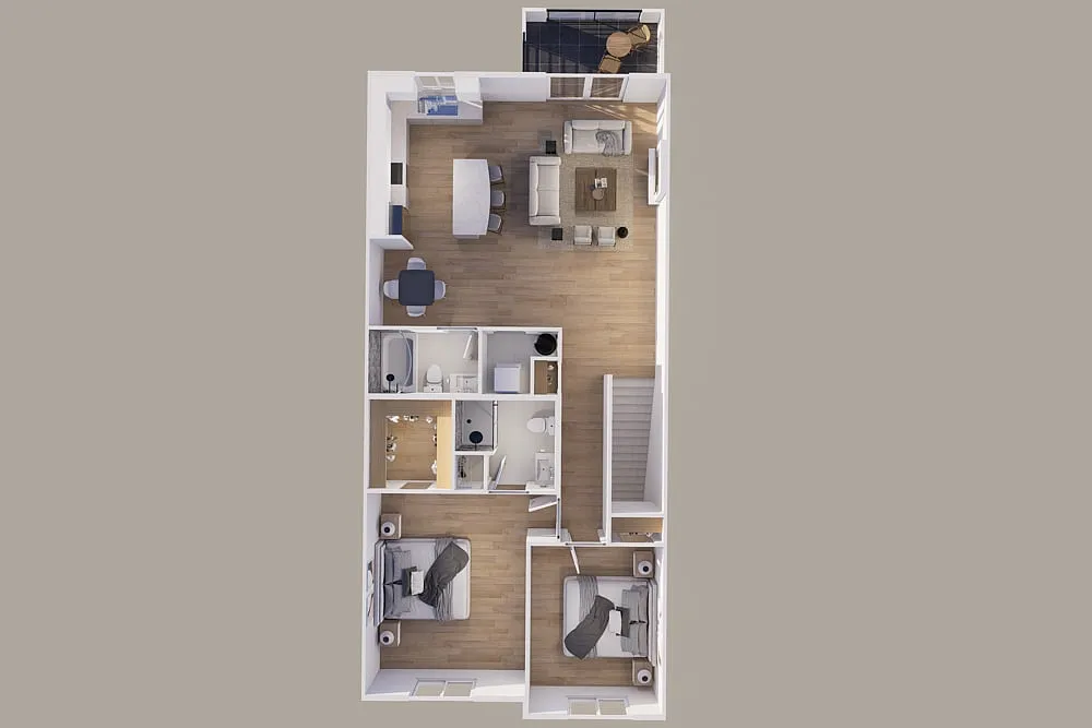 Floor plan Upper - Scenic View - 1 Stall