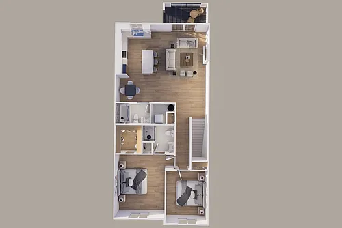 Floor plan Upper - Scenic View - 2 Stall