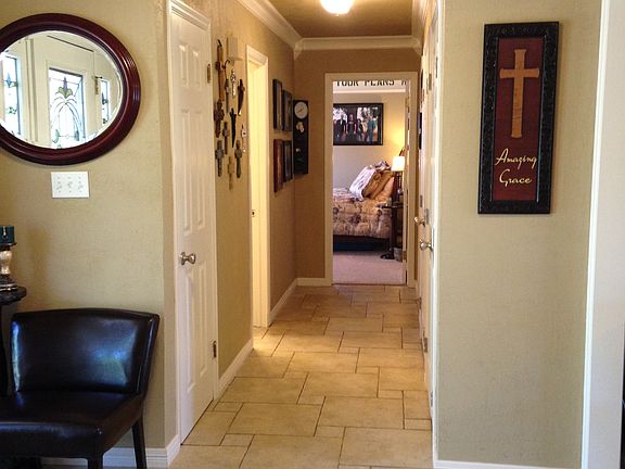 Wide hallway leading to br's