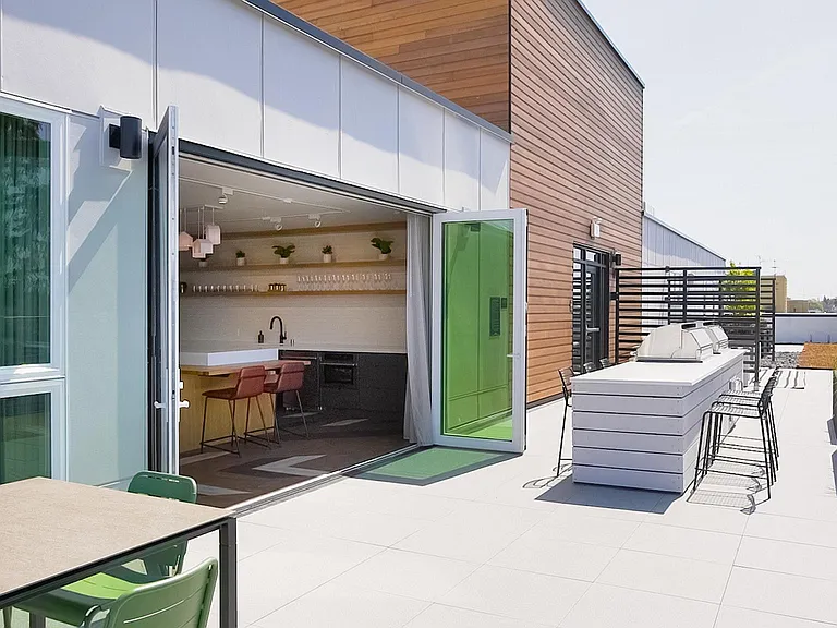 Rooftop deck
