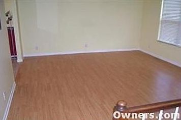 family room viewed from top of entry stairs