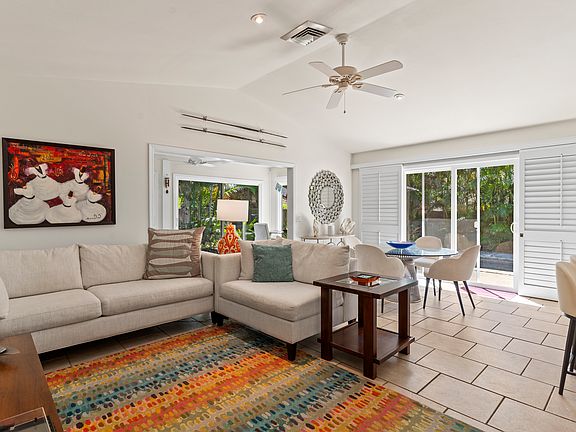 Main living area, including dining room and kitchen