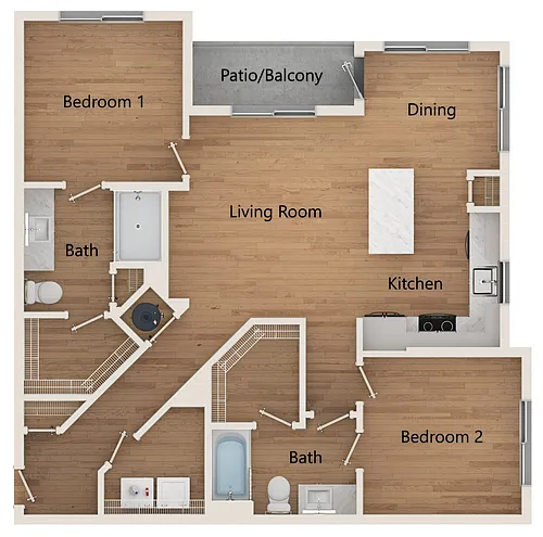 Floor plan B1