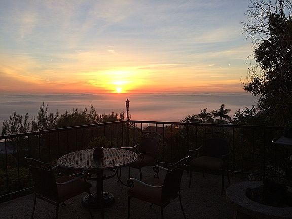 Sunrise from the patio