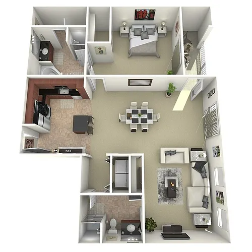 Floor plan 1X1 F