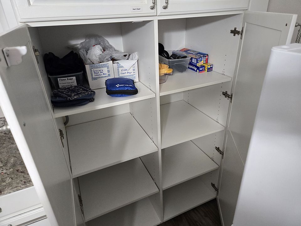 These bottom 2 cupboards are available for food and other things.