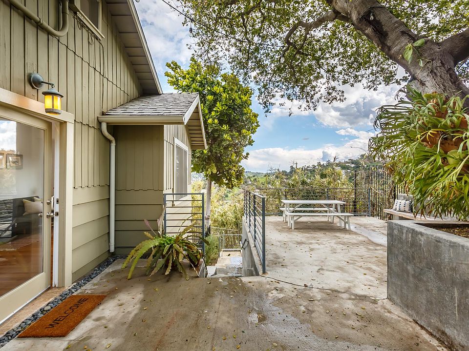 House entrance and patio