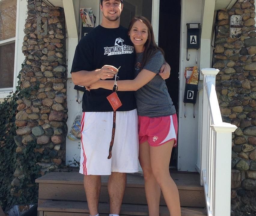 front of the duplex!