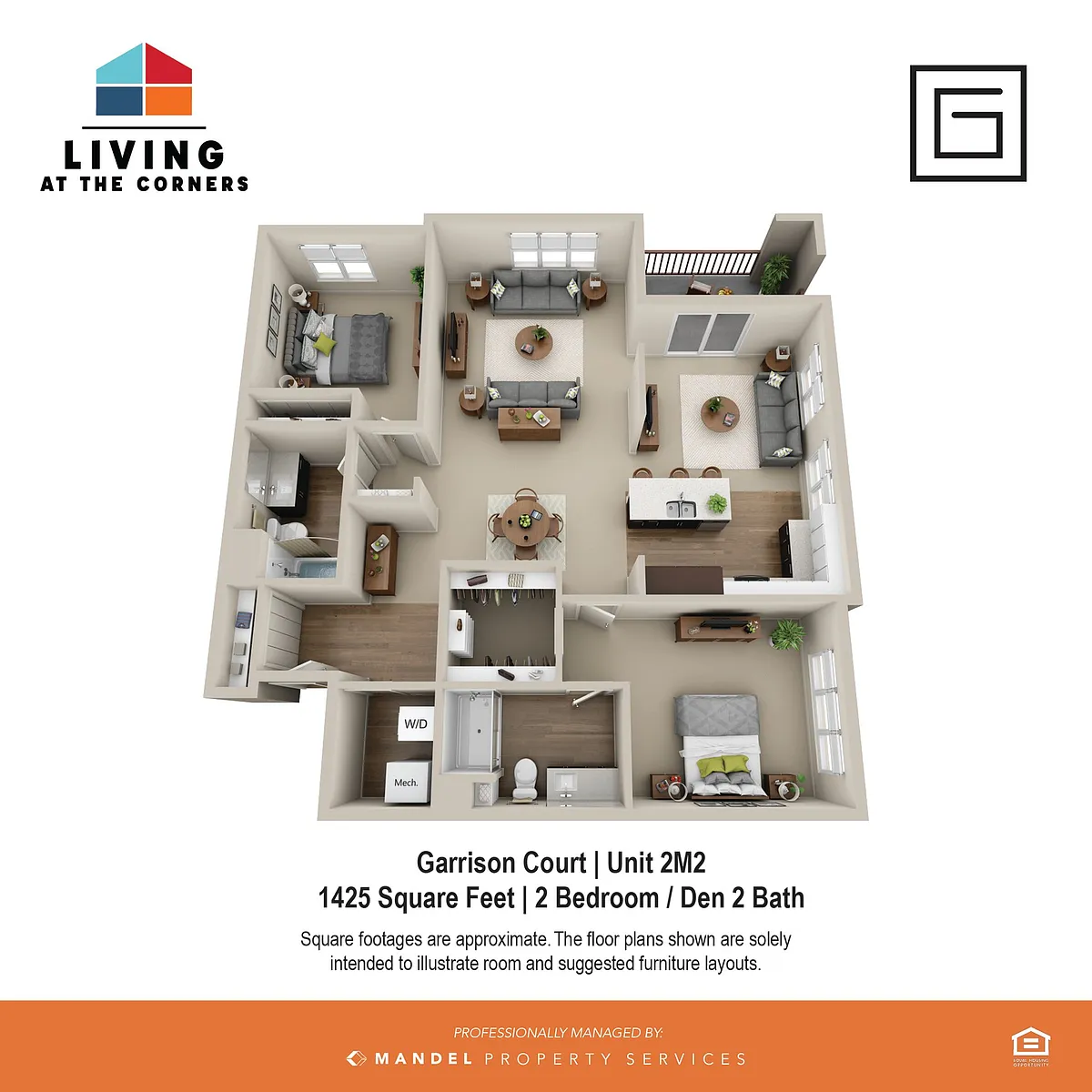Floor plan 2M2
