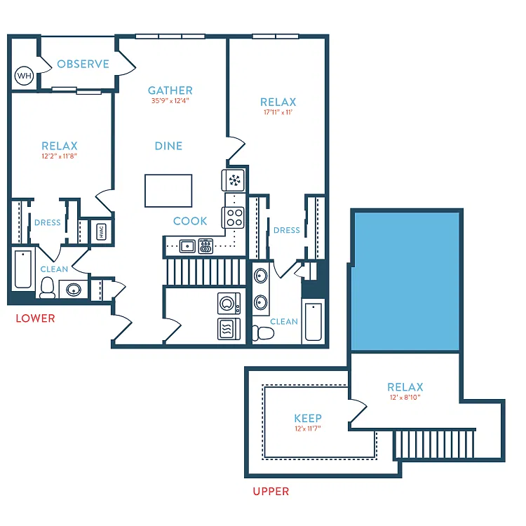 Floor plan 1576 Tea House B13 Loft