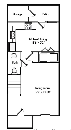 Floor plan RW2B1.5B