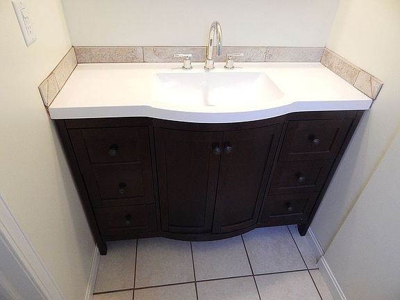 48" vanity on first floor