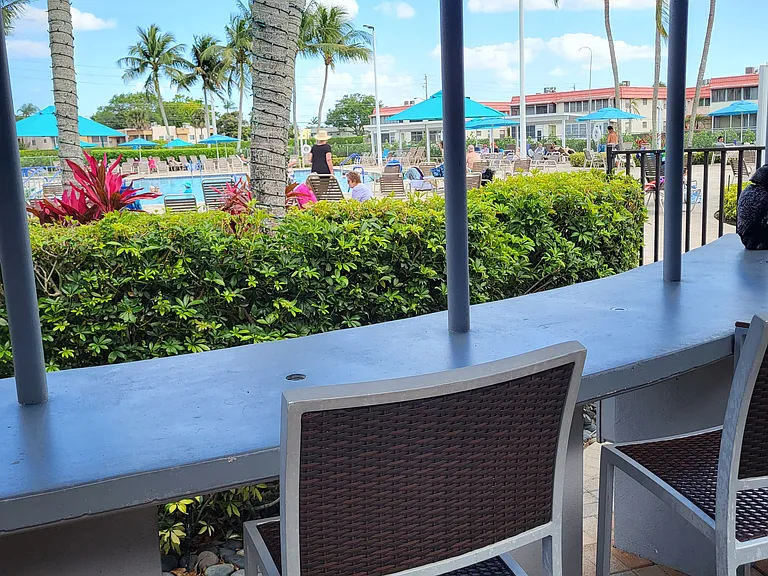 Active pool area next to the Bistro