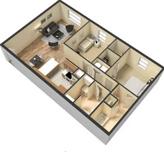 2 bedroom 2 bedroom
